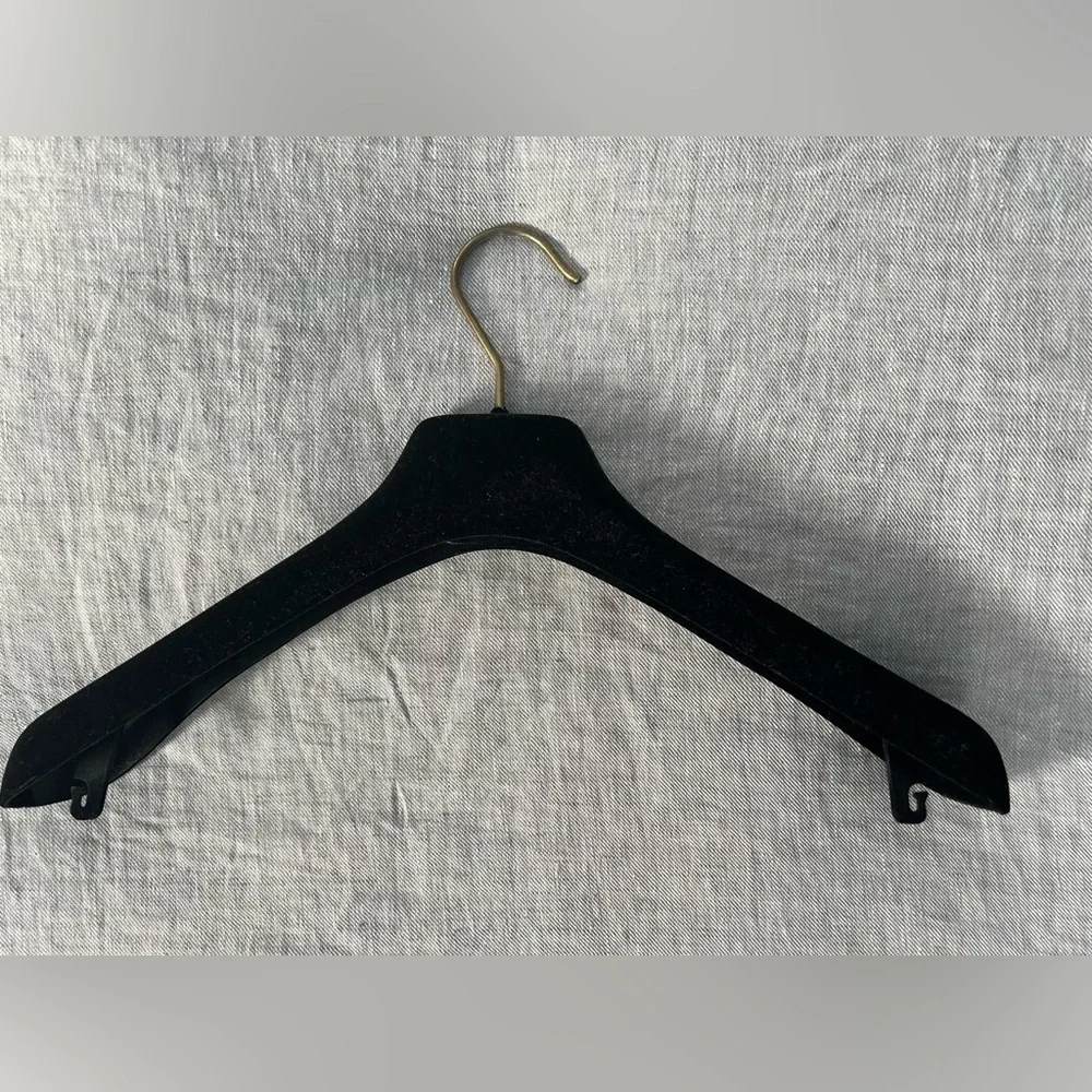 CHANEL Black Velvet Hanger - 16”